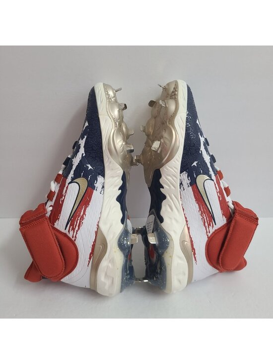 Nike Alpha Huarache Elite 4 Mid Team USA Baseball Cleats FZ7344-102 Size 9.5 #2 main image 4